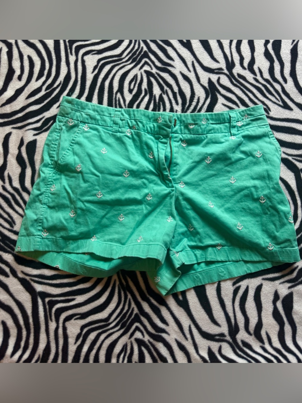 British Khaki Anchor Shorts
